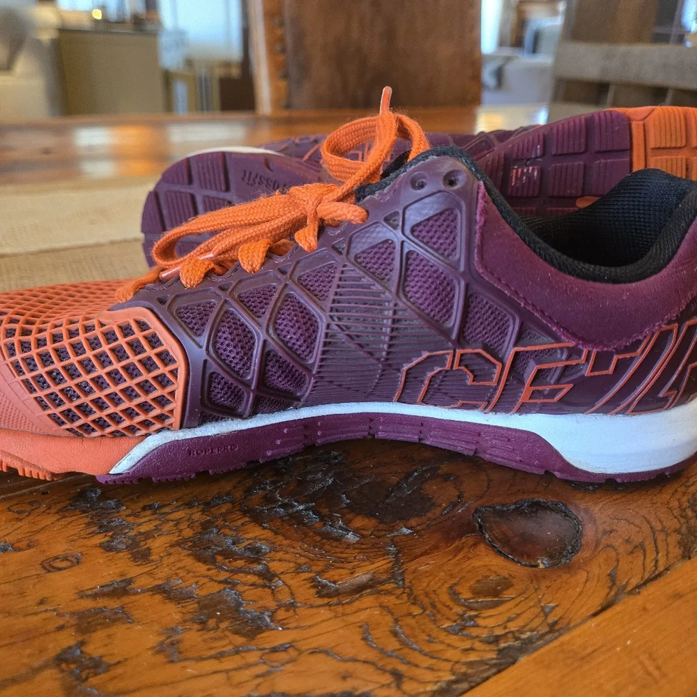 Reebok Nano 4 Size 7.5 Women's Plum & Orange - Picture 6 of 9